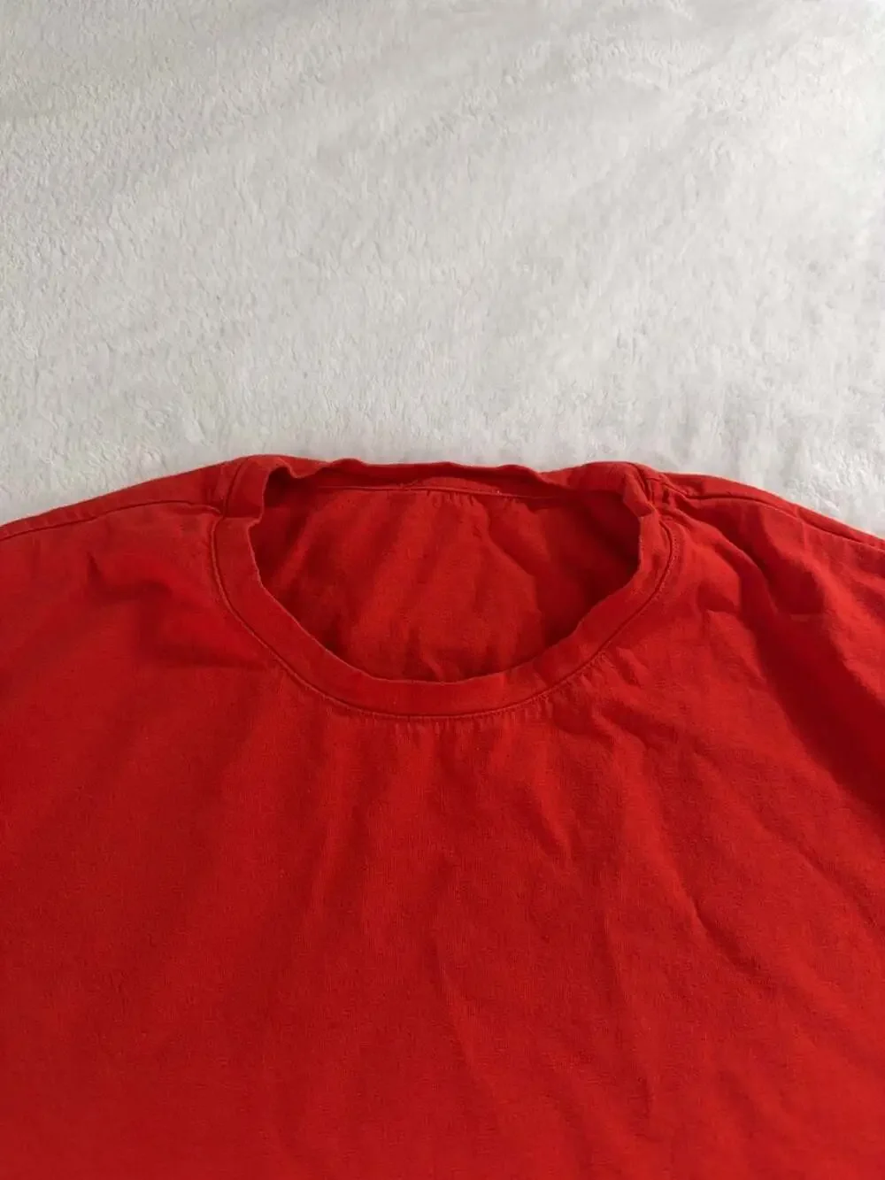 Versace Collection Red Greek Key Trim T-Shirt XXL
